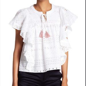 Rebecca Minkoff Caro Eyelet Lace Top